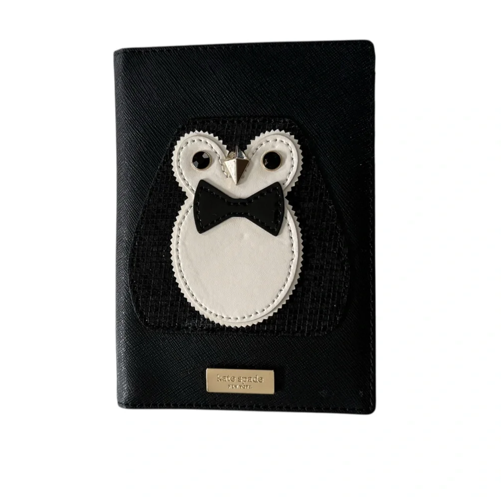 Kate Spade Clifton Lane Neda Frosty penguin wallet and passport holder set